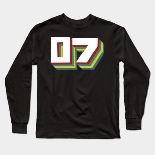 Number 7 Long Sleeve T-Shirt